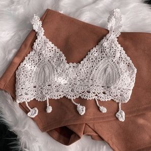 Crochet Bralette - White